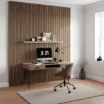 Autumn Brown Curve Acoustic Wood Wall Panels