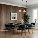 Autumn Brown Multi-Width Acoustic Wood Wall