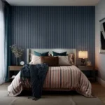 Double Denim Blue Acoustic Wall Panels