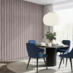 Silver on Dark Grey Felt Multi-Width Acoustic Wall Panels