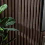 Walnut Brown Curve Acoustic Wood Wall Panels